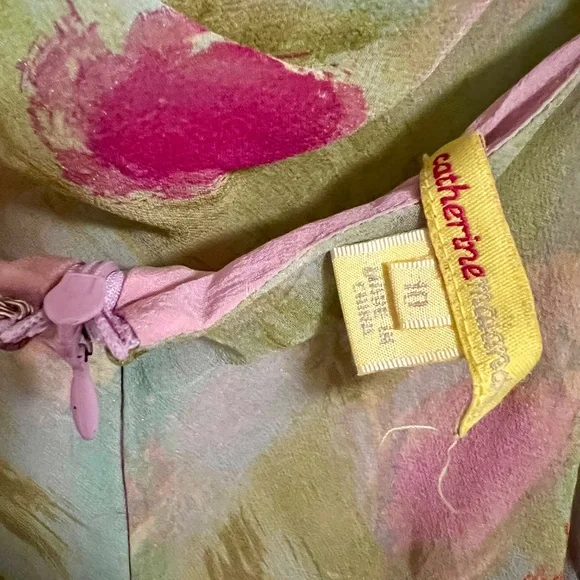 🪷Catherine Malandrino Classic 100% Silk - Picture 2 of 3